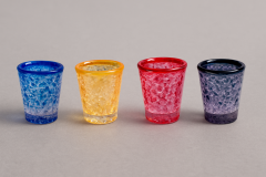 Eisgläser mit Kristallgel – 4er Set bunt & doppelwandig