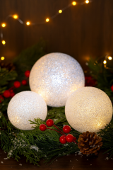 Mood Light Ball mit Schneeball-Effekt in 12/15 cm