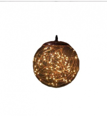 Lichtkugel Ball Smokey 18 cm – 80 LED Classic Warm