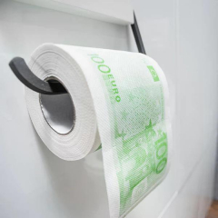 Spaßartikel Toilettenpapier mit Geldschein-Aufdruck