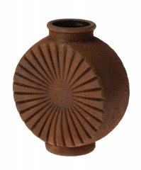 Vase „Sonne“ rostbraun 18 cm – stilvolle Dekoidee