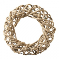 Jute Kranz Margo – Ø 38 cm Naturkranz mit Drahtrahmen