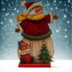 Weihnachtsaufsteller aus Holz – Weihnachtsdeko 32,3 cm