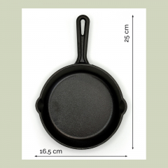 Mini-Gusseisenpfanne „Danke“ – Geschenk mit Herz