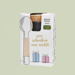 Kräuterbutter Geschenkset – „Wir schenken uns nichts“ 50 g