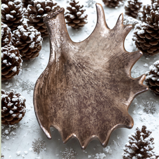 Hirschplatte "Phoenix" in Silber