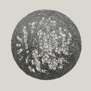 LED-Lichterkette mit Kugeln – Bronze & Silber, batteriebetrieben