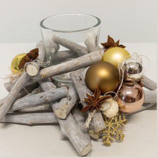 Adventssterne mit Teelichthalter – Weihnachtsdeko 23 cm