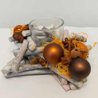 Adventssterne mit Teelichthalter – Weihnachtsdeko 23 cm