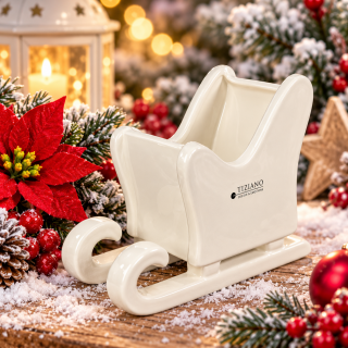 Tiziano Schlitten Arvello – Keramik mit Geschenkbox