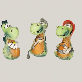 Räucherfigur Drache aus Keramik – 14 cm, 3 Varianten