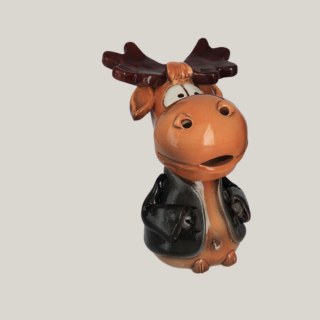 Räucherfigur Elch aus Keramik – 14 cm, 3 Varianten
