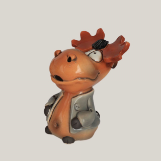 Räucherfigur Elch aus Keramik – 14 cm, 3 Varianten