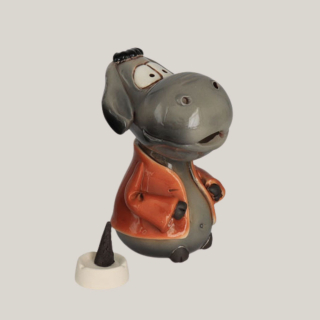 Räucherfigur Esel aus Keramik – 14 cm, 3 Varianten