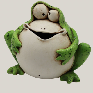 Spardose Frosch Greta – Keramikfigur 19 cm