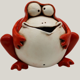 Spardose Frosch Greta – Keramikfigur 19 cm