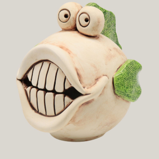 Spardose Fisch Dori – Keramik, 13 cm