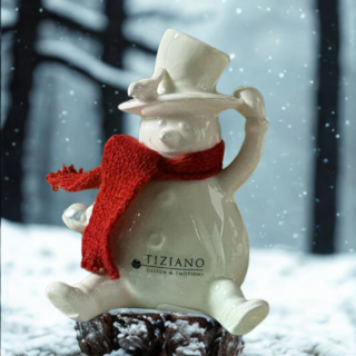 Tiziano Keramik Schneemann Carlo