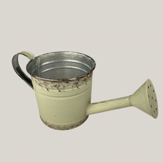 Deko-Gießkanne aus Blech – Vintage-Look, 10 cm