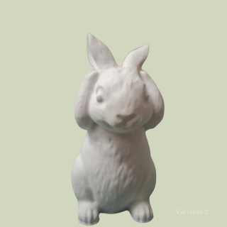 Osterhasen aus Gips – 3 Varianten, 10–11 cm