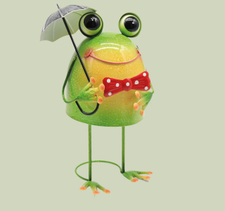 Frosch Leonardo Metall 24,5 cm – Dekofigur