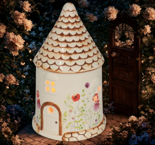 LED Lichthaus Mecklenburg 11 cm mit Timer