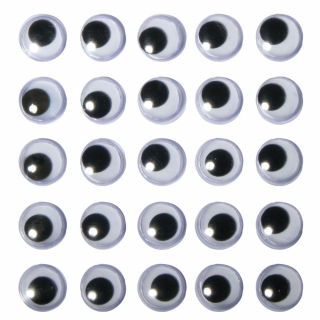 Wackelaugen 10 mm – 24 Stück für Basteln & DIY Set