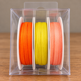 Polyesterband 3 mm x 6 m – 3 Farbtöne, waschbar