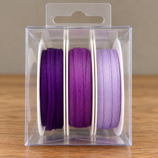 Polyesterband 3 mm x 6 m – 3 Farbtöne, waschbar