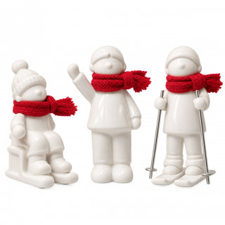 Tiziano Deko-Kinder Antea – Winterfiguren in Creme – 6 Varianten