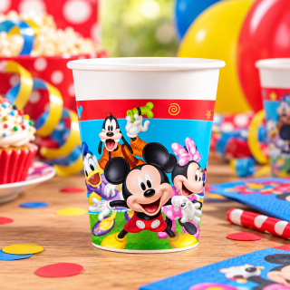 Disney Mickey Mouse Pappbecher 200 ml – 8 Stück – Kindergeburtstag
