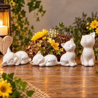 Tiziano Home Design Keramik Katze Sadira liegend– elegante Deko