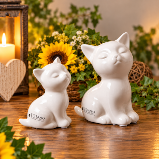 Keramik Katze "Sadira" Tiziano – Sitzende Dekofigur