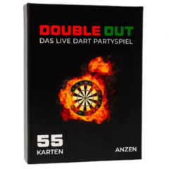 DOUBLE OUT – Dart-Partyspiel mit 4 Kategorien für unvergesslichen Spaß