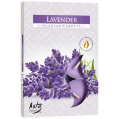 Duftteelichter Lavendel 6er Pack