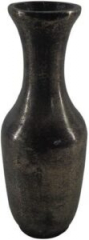 Metallvase Braun/Silber – 16 cm, handgefertigt & edel