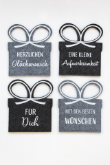 Filzgeschenktaschen 4er Set