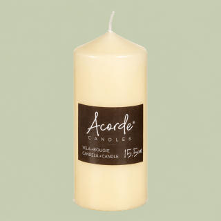 Taco Kerze – Elegante 15 cm Kerze in Creme für Zuhause