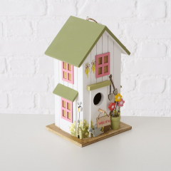 Vogelhaus aus Holz mit &quote;Welcome&quote;