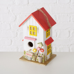 Vogelhaus aus Holz mit &quote;Welcome&quote;