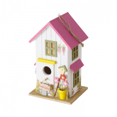 Vogelhaus aus Holz mit &quote;Welcome&quote;