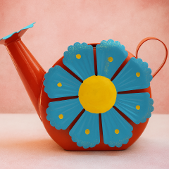Gießkanne Flower Power – bunt & praktisch, Ø 14 cm